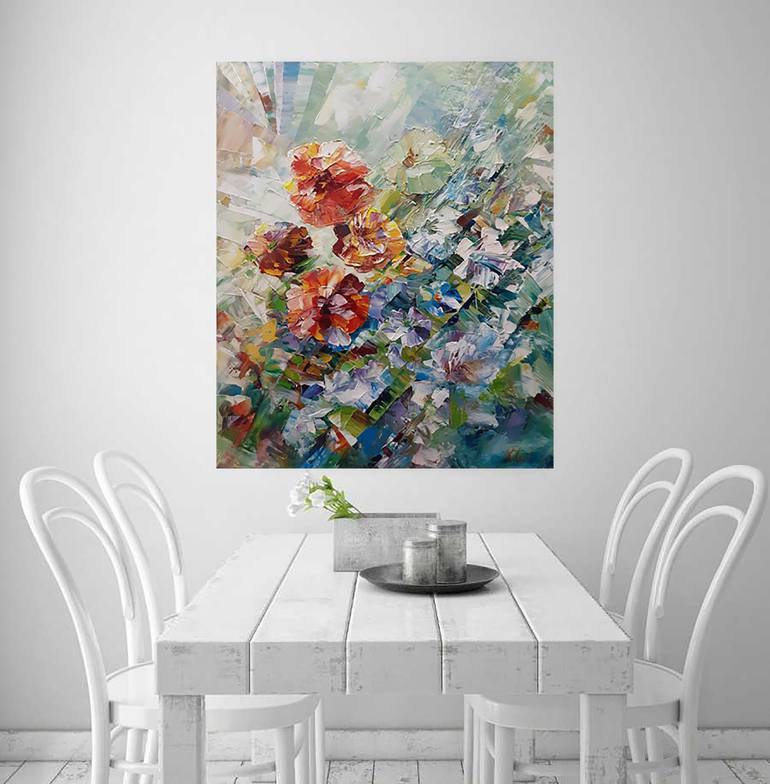 Original Floral Painting by Helen Lepsky