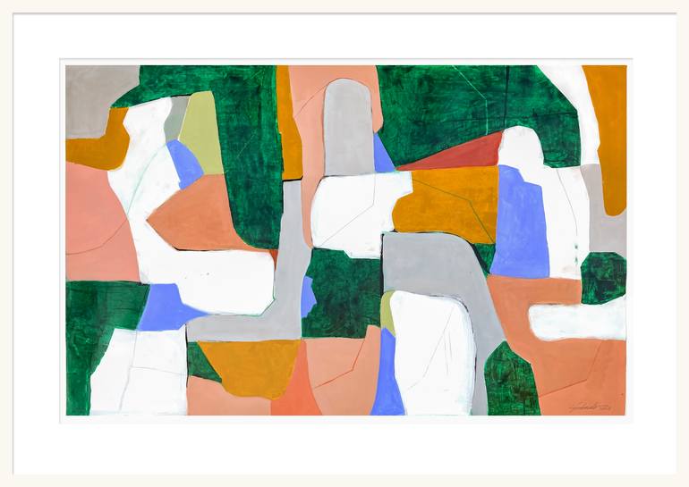 Original Conceptual Abstract Painting by Louis Gribaudo