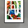 Suggested Framing Option 1 on Grey Wall
