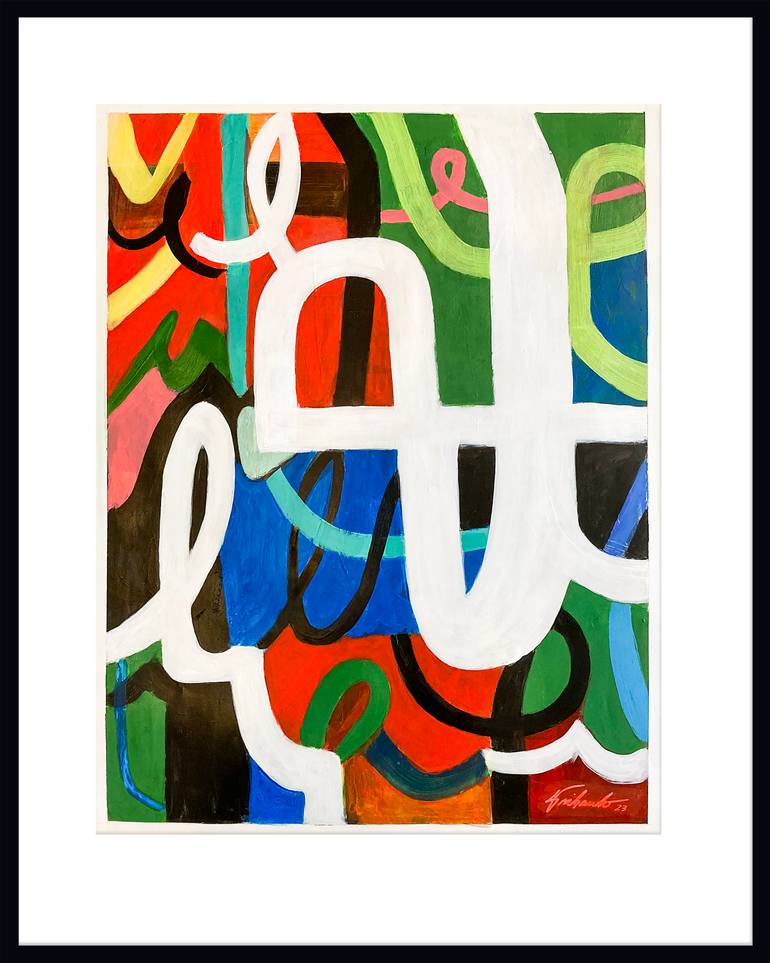 Original Contemporary Abstract Painting by Louis Gribaudo