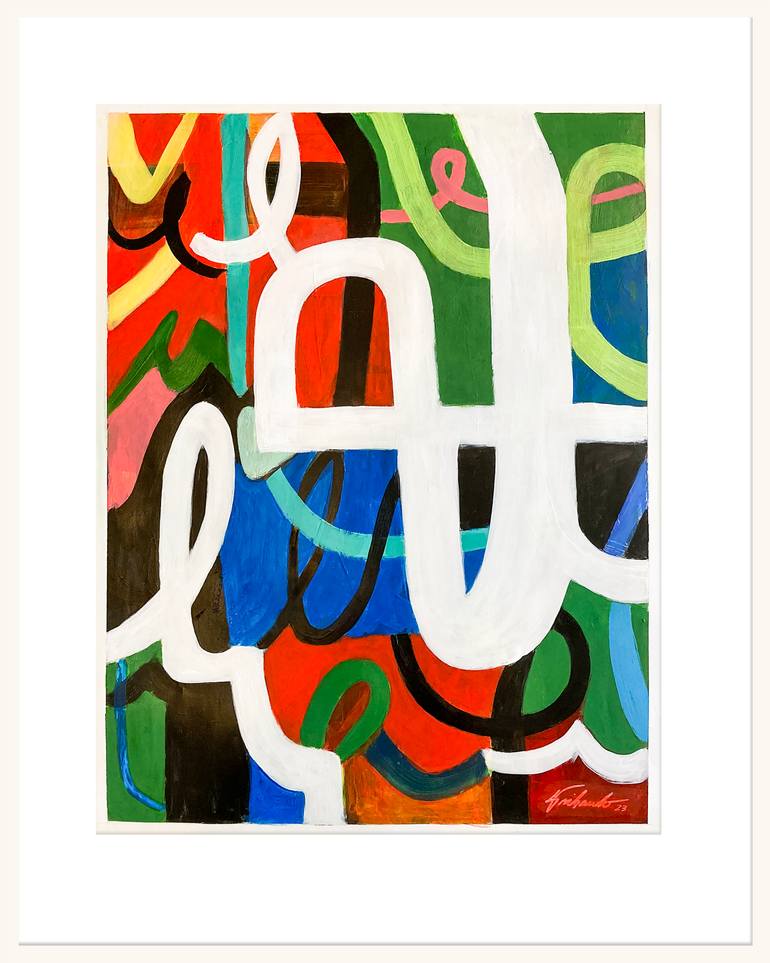 Original Contemporary Abstract Painting by Louis Gribaudo