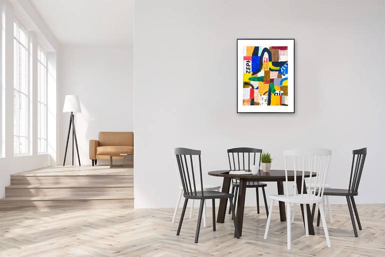 Original Contemporary Abstract Collage by Louis Gribaudo
