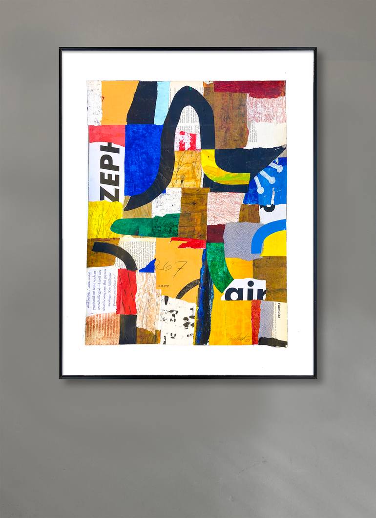 Original Contemporary Abstract Collage by Louis Gribaudo