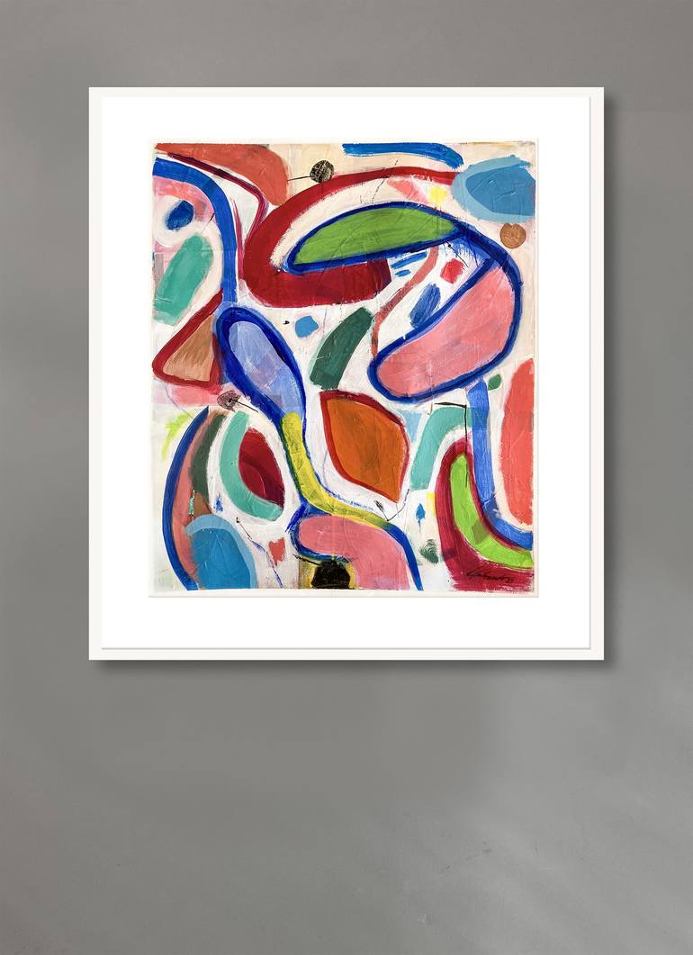 Original Abstract Painting by Louis Gribaudo