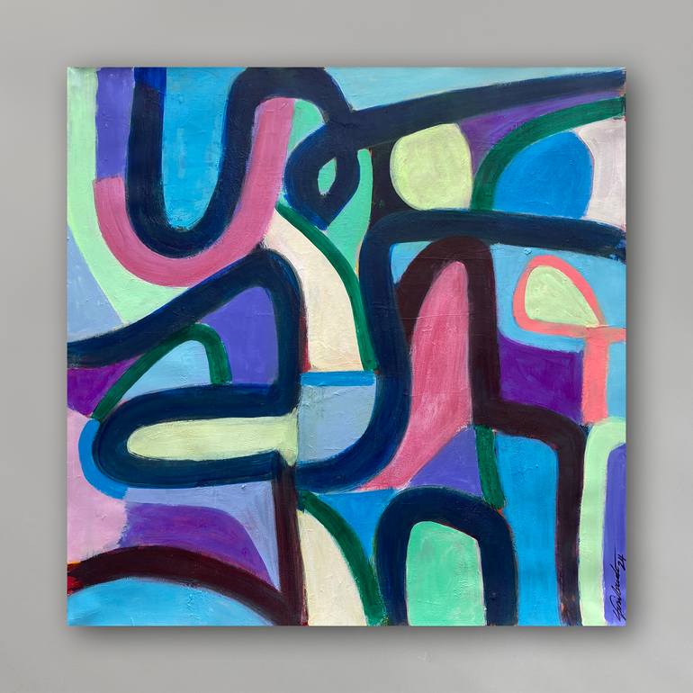 Original Abstract Music Painting by Louis Gribaudo