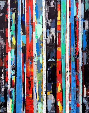 Original Fine Art Abstract Paintings by Louis Gribaudo