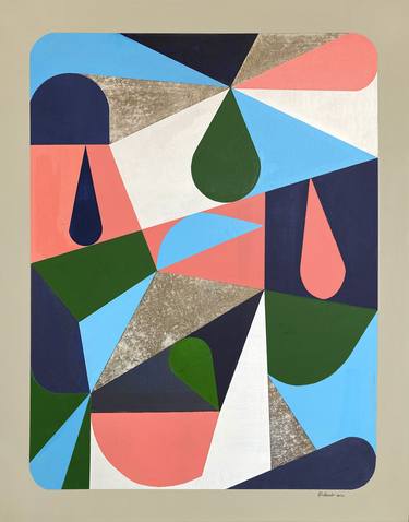 Original Geometric Paintings by Louis Gribaudo