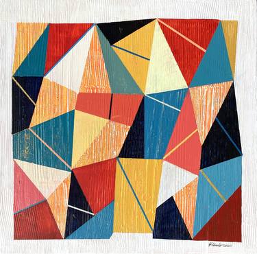 Original Geometric Paintings by Louis Gribaudo