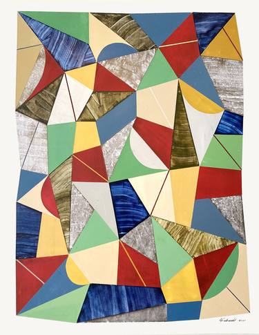 Original Geometric Paintings by Louis Gribaudo