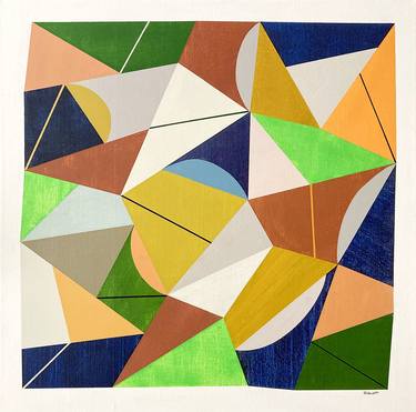 Original Geometric Paintings by Louis Gribaudo