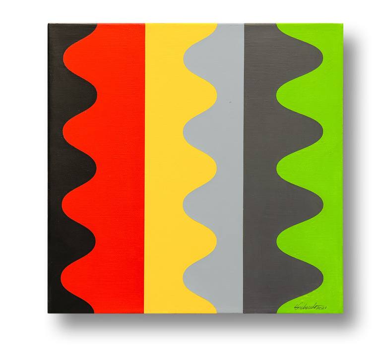 Original Geometric Painting by Louis Gribaudo