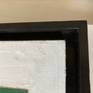 corner of artwork showing shadowbox frame