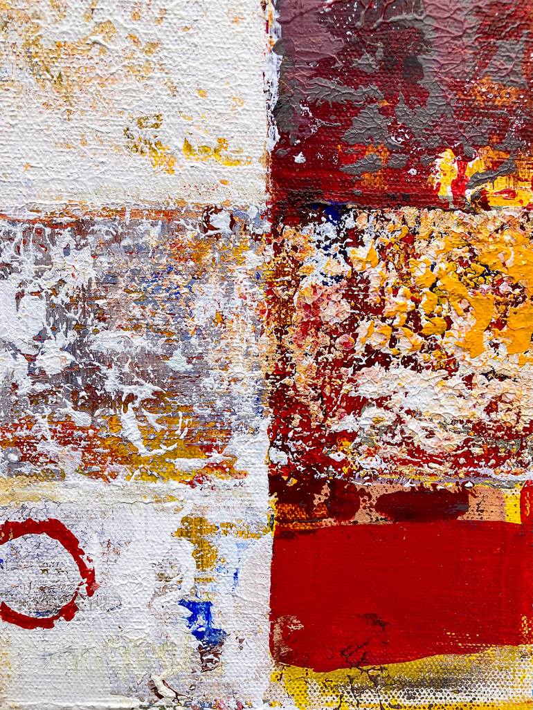 Original Abstract Geometric Painting by Louis Gribaudo