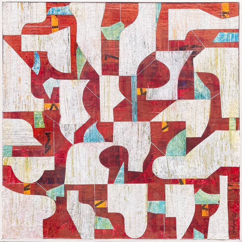 Original Fine Art Geometric Painting by Louis Gribaudo