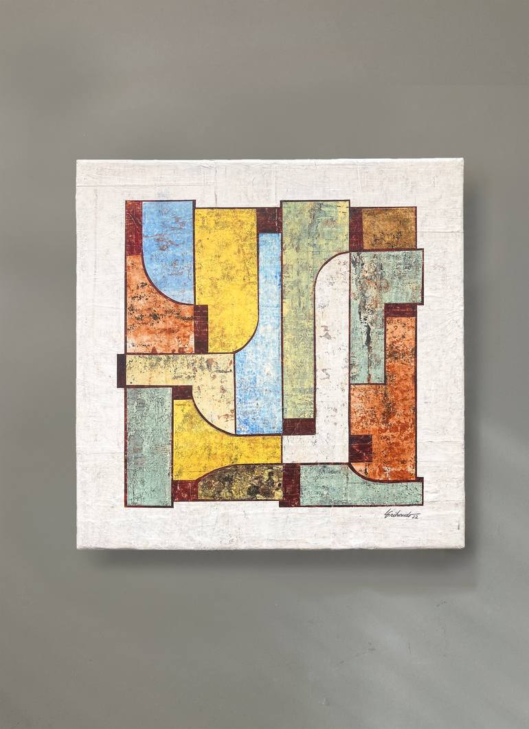Original Fine Art Abstract Painting by Louis Gribaudo