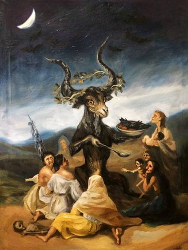 Original Classicism Humor Paintings by Mihaela Dreglea
