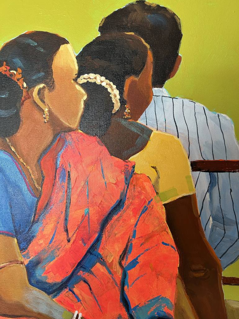 Original People Painting by Anukta Mukherjee Ghosh