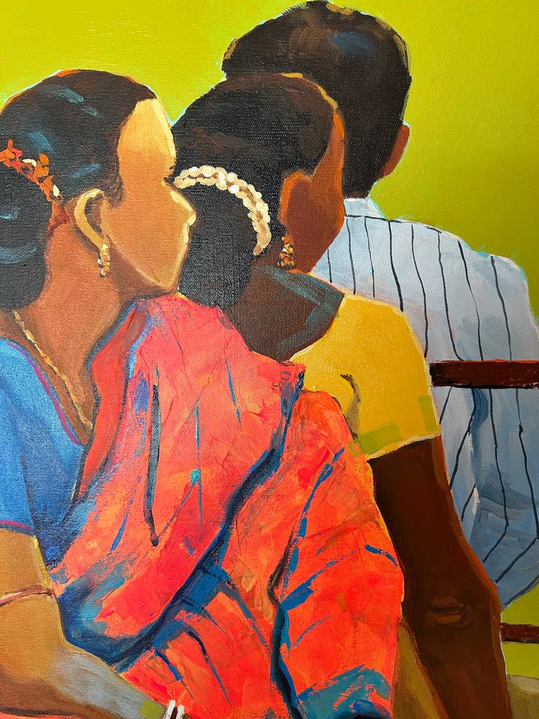 Original Figurative People Painting by Anukta Mukherjee Ghosh