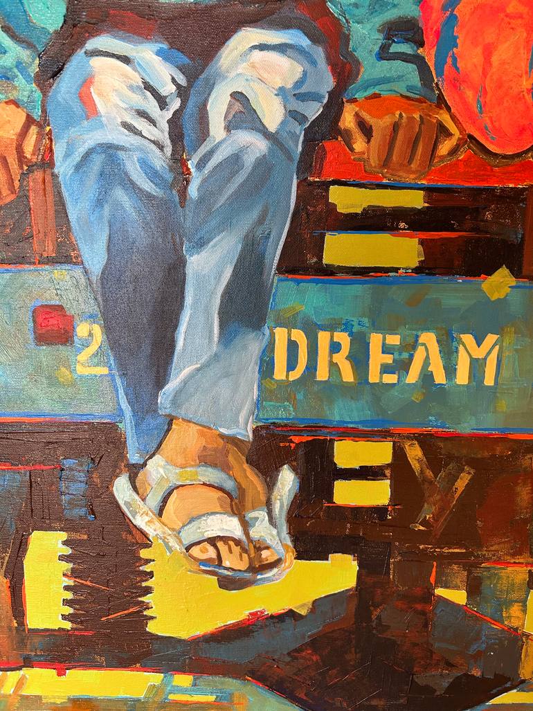 Original Figurative People Painting by Anukta Mukherjee Ghosh
