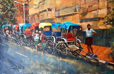 Print of Documentary Cities Paintings by Anukta Mukherjee Ghosh