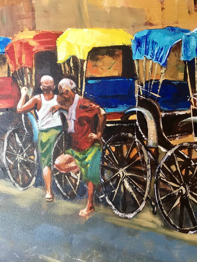 Original Cities Painting by Anukta Mukherjee Ghosh