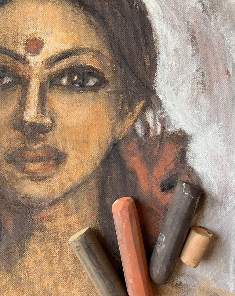Original Women Painting by Anukta Mukherjee Ghosh