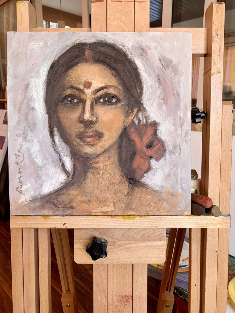Original Women Painting by Anukta Mukherjee Ghosh