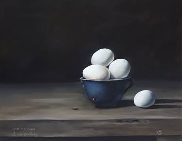 Still Life Eggs Old Dutch Style thumb