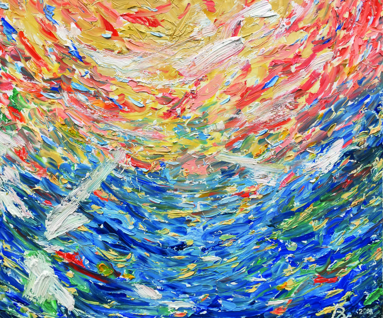 Print of Abstract Expressionism Water Painting by Dave Alber