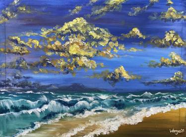 Print of Fine Art Seascape Paintings by Wanya Hanif