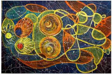 Original Abstract Expressionism Abstract Painting by Aesha Dalwadi