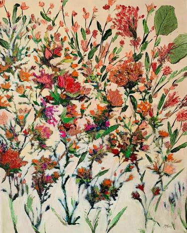 Original Abstract Expressionism Botanic Painting by safura malekji