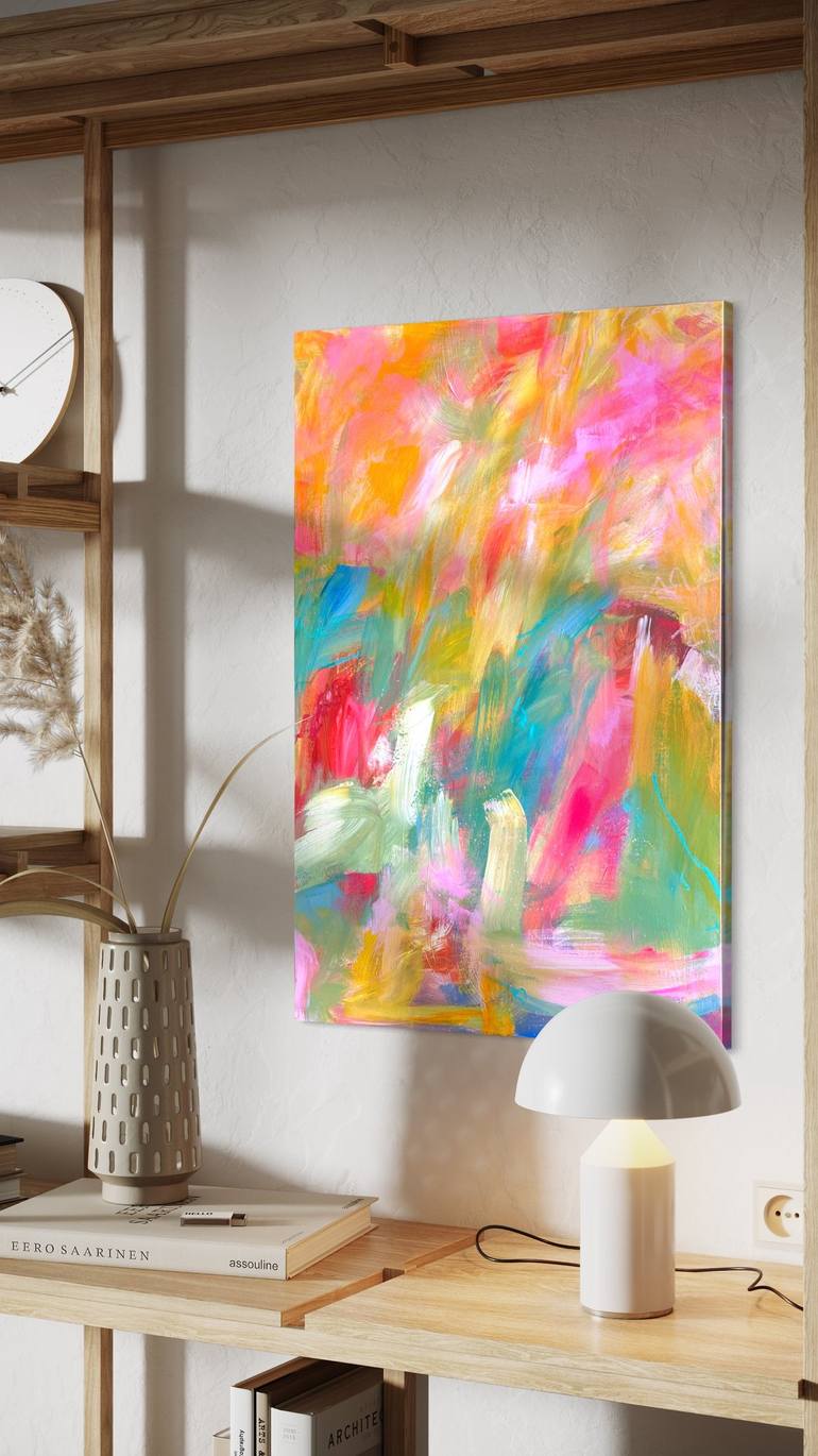 Original Abstract Expressionism Abstract Painting by Ieva Skondina