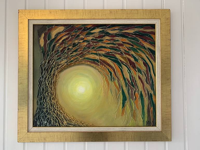 Original Abstract Expressionism Botanic Painting by Marco Antonio Marquez Garcia