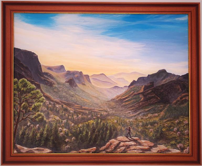 Original Realism Landscape Painting by Marco Antonio Marquez Garcia