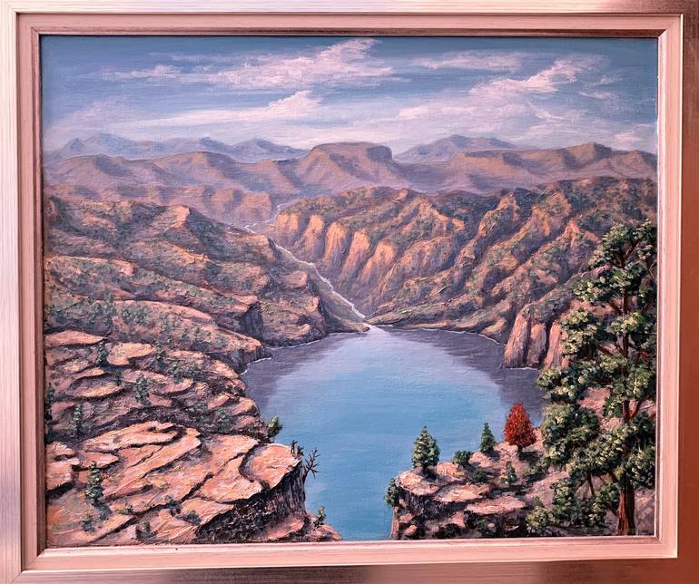 Original Realism Landscape Painting by Marco Antonio Marquez Garcia