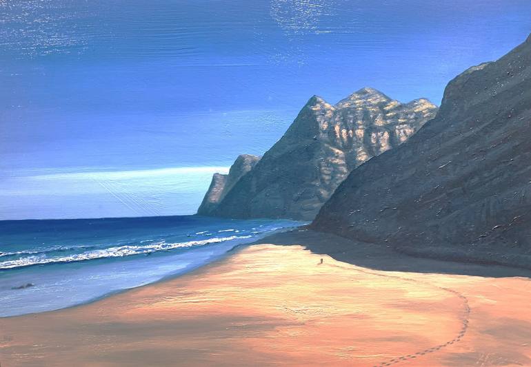 Playa de Guigui Painting by Marco Antonio Marquez Garcia | Saatchi