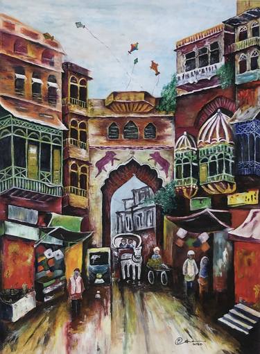 Original Fine Art Architecture Paintings by Esha Shahid