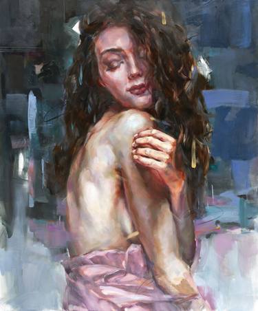 Original Figurative Portrait Painting by Anna Razumovskaya