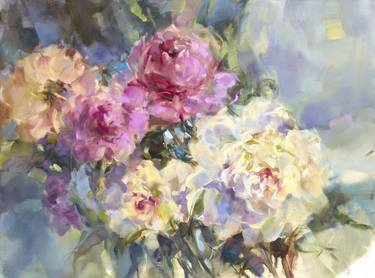 Original Fine Art Floral Painting by Anna Razumovskaya