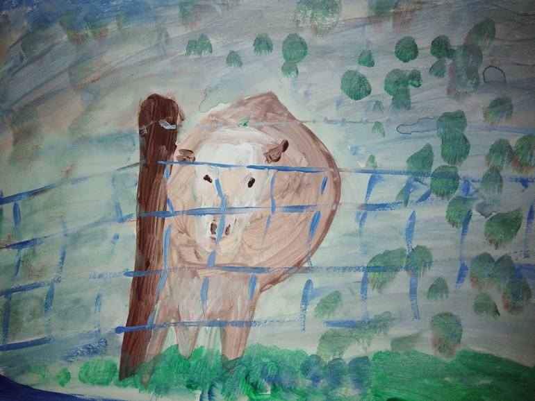 Original Surrealism Animal Painting by Eddie O Donnell