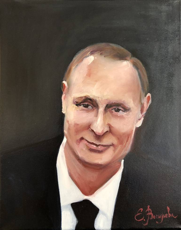 President Vladimir Putin Painting By Ekaterina Bosak Saatchi Art   7028618 HSC00001 7 