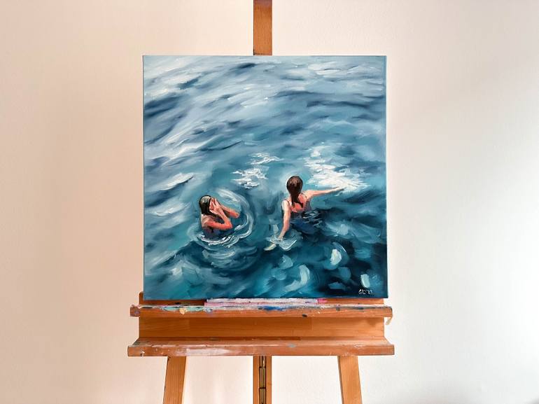 Original Figurative Water Painting by Daria Gerasimova