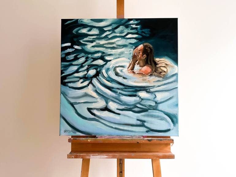 Original Figurative Water Painting by Daria Gerasimova