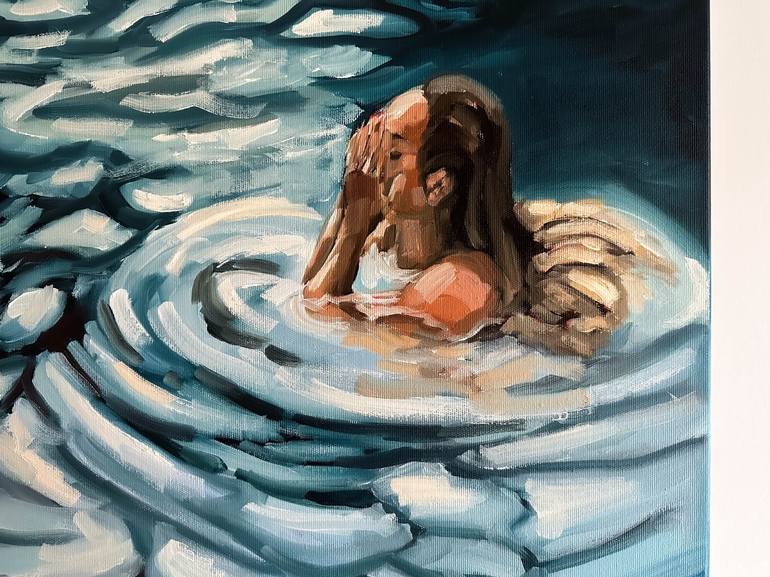Original Figurative Water Painting by Daria Gerasimova