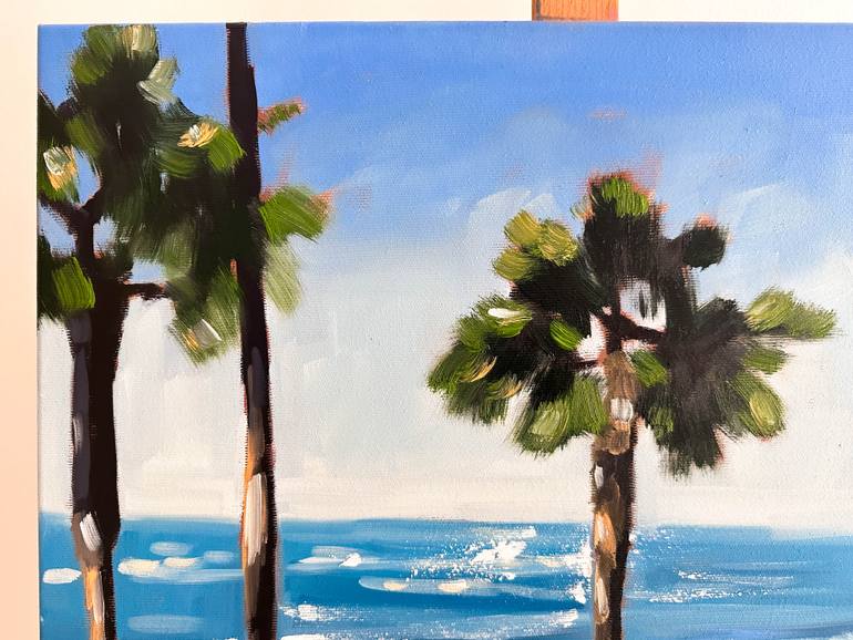 Original Impressionism Landscape Painting by Daria Gerasimova