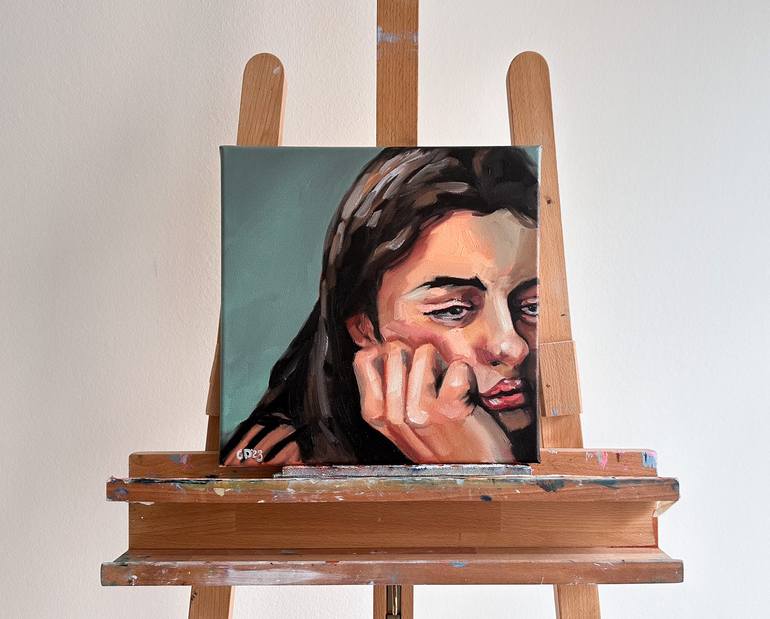 Original Figurative People Painting by Daria Gerasimova