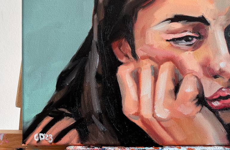 Original Figurative People Painting by Daria Gerasimova