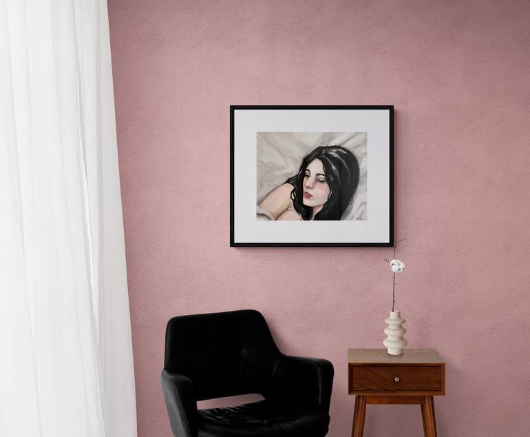 Original Fine Art Portrait Painting by Daria Gerasimova
