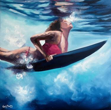 Surfer -Underwater  Female Figure Water Ocean Women Body thumb